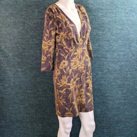 DIOSA Metallic Goddess Mini-Dress - Picture 3 of 11